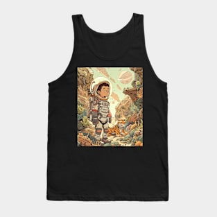 Calvin and Hobbes Sneaky Snowballs Tank Top